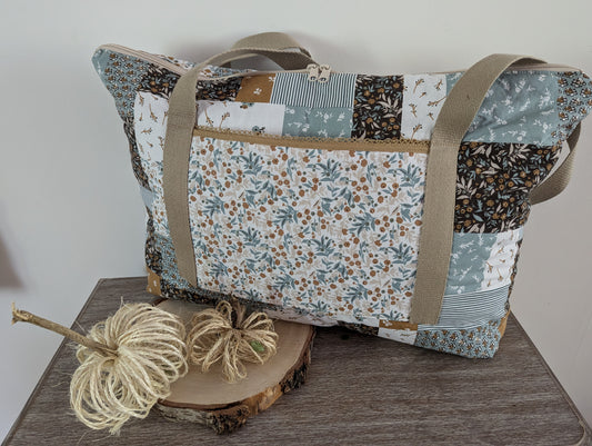 Sac tissus patchwork ( porte monnaie offert )